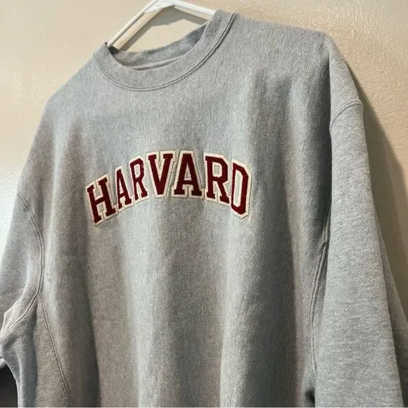 Champion Vintage Reverse Weave Harvard University Crewneck Size L